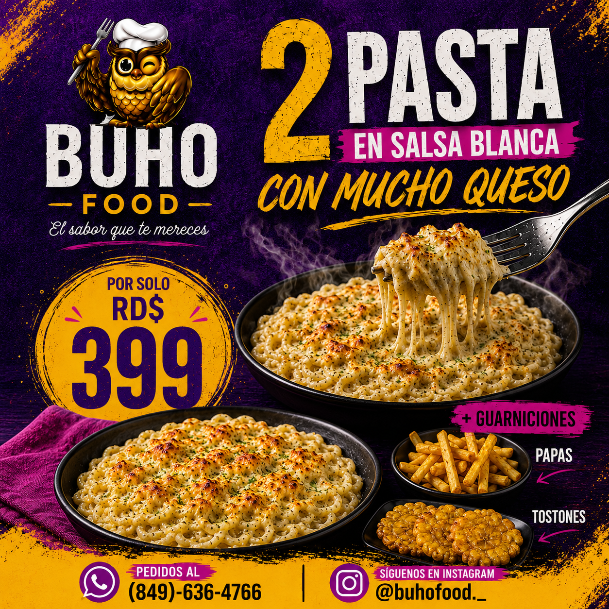Oferta 2 pasta queso 