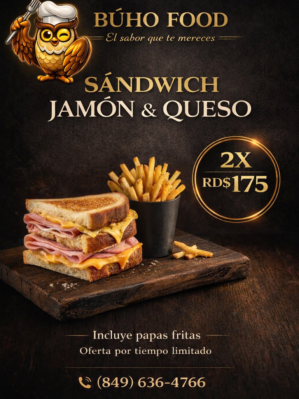 Oferta sandwich $175
